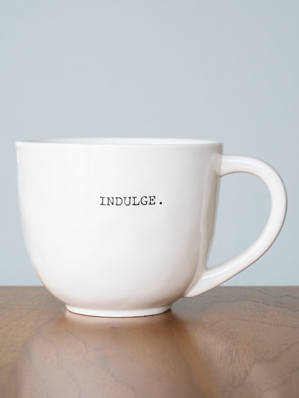 Vintage Magenta Coffee Mug INDULGE Early Rae Dunn Dimpled Lrg Cappuccino Cup HTF